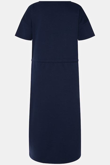 Loungewear-Sweatkleid, Oversized, Rundhals, Halbarm