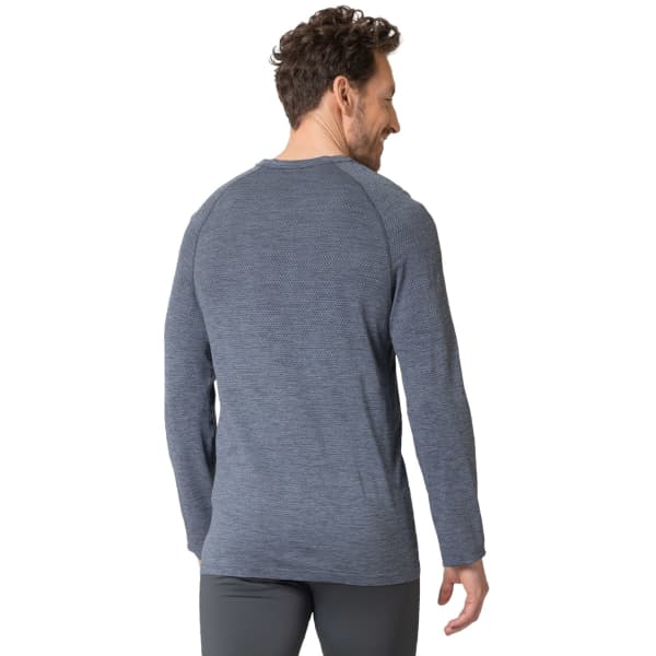 T-shirt running ODLO TS CREW NECK L/S ESSENTIAL SEAMLESS FOLKSTONE GRAY MELANGE