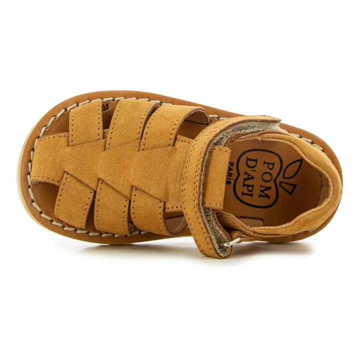 Pom d'Api Sandales Waff Papy | Marron