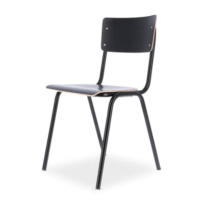Stuhl Colegio, Schwarz / Tiefschwarz RAL 9005