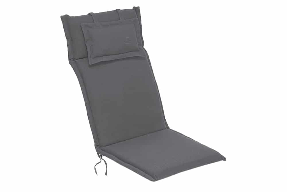 Outdoor Kissen ROG 46x119cm anthrazit Sitzkissen Polster-Auflage für Hochlehner