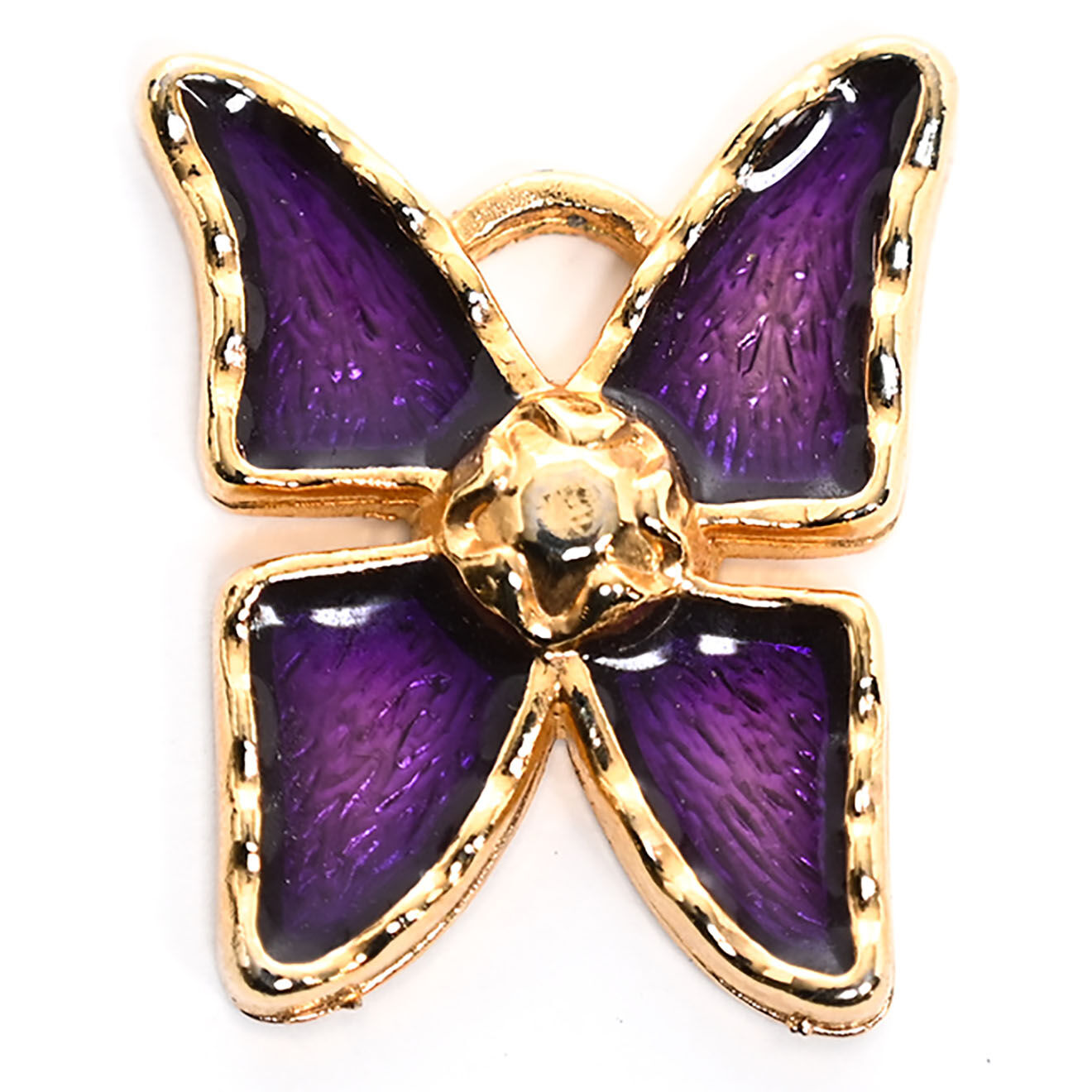Saint Laurent Pendentif Papillon violet - Neuf sans étiquette