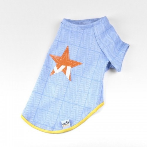 Camiseta Nun Star Espiga para cachorro, azul claro
