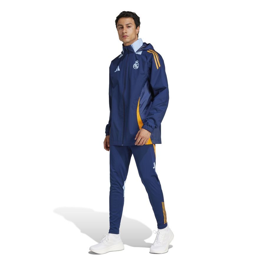 Real Madrid Veste All Weather Tiro 24 - Bleu/Crew Orange/Bleu