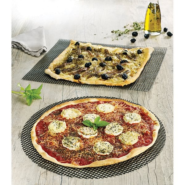 Lot 2 grilles de cuisson anti-adhérentes + feuille de protection pour