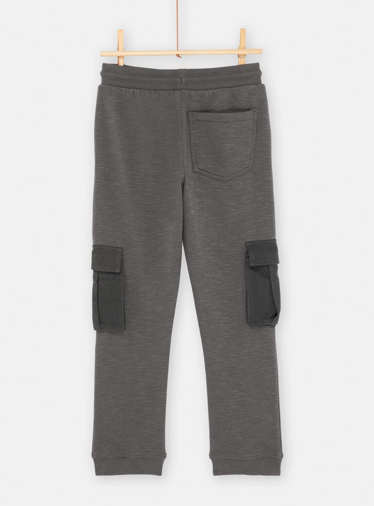 Jogging gris cargo pour garçon