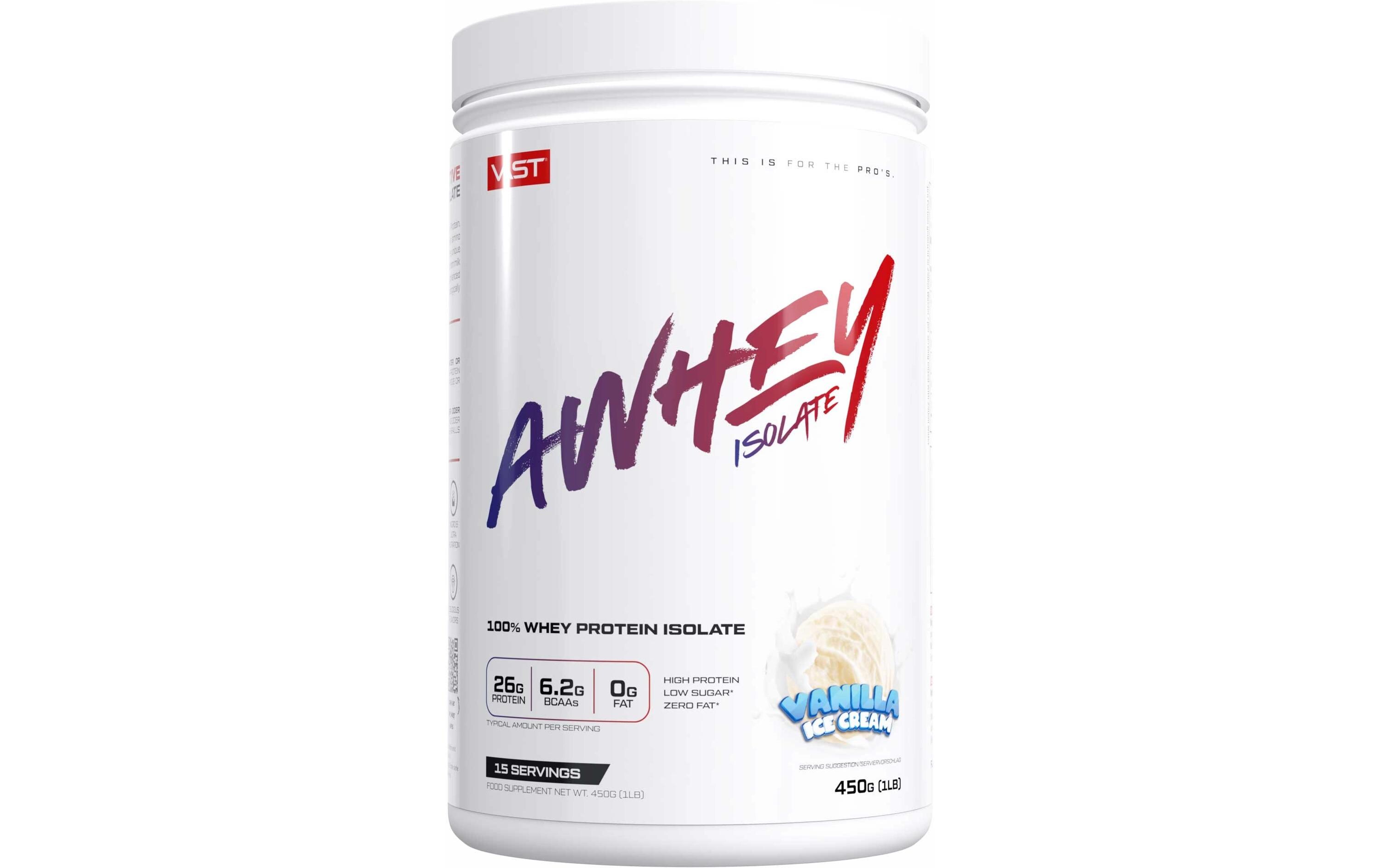 Pulver AWhey Isolate Dose: 450g, Vanilla Ice CreamProteingetränk