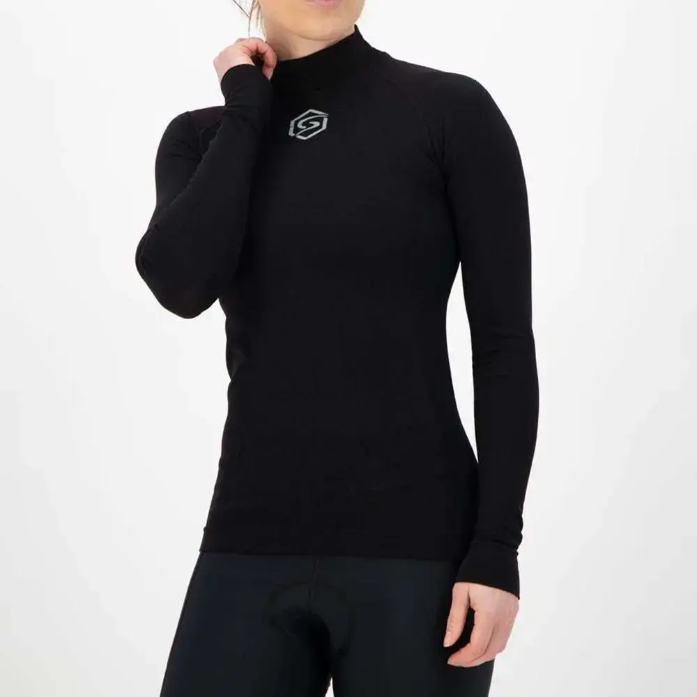 FUTURUM Recycled Thermoshirt Lange Mouwen Zwart Dames 2-Pack