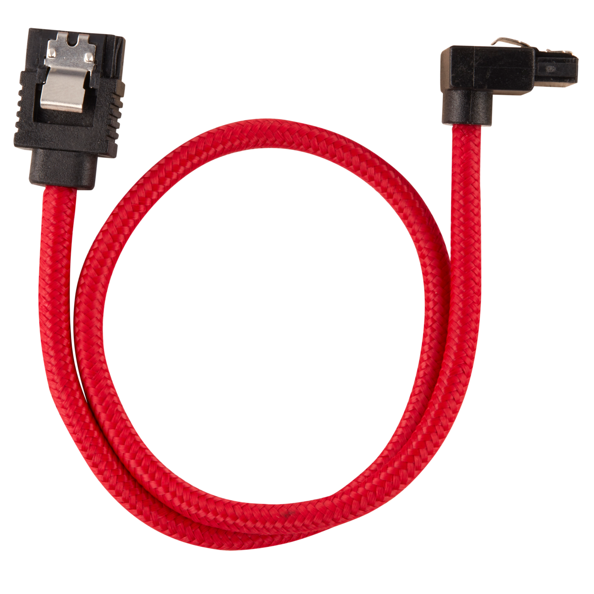 Corsair SATA gainé coudé - 30 cm - rouge