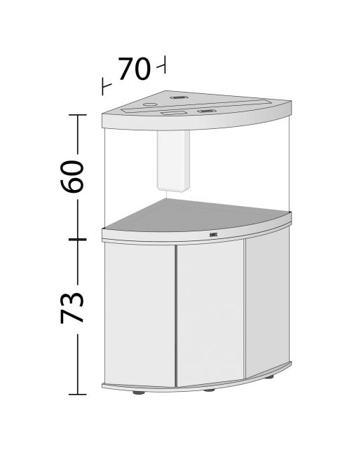 Juwel Aquarium Trigon 190 Led 70x70x60 cm - Aquaria