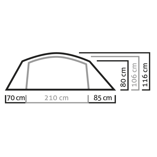 Tente bivouac SALEWA SIERRA LEONE III TENT LIGHTGREY/CACTUS
