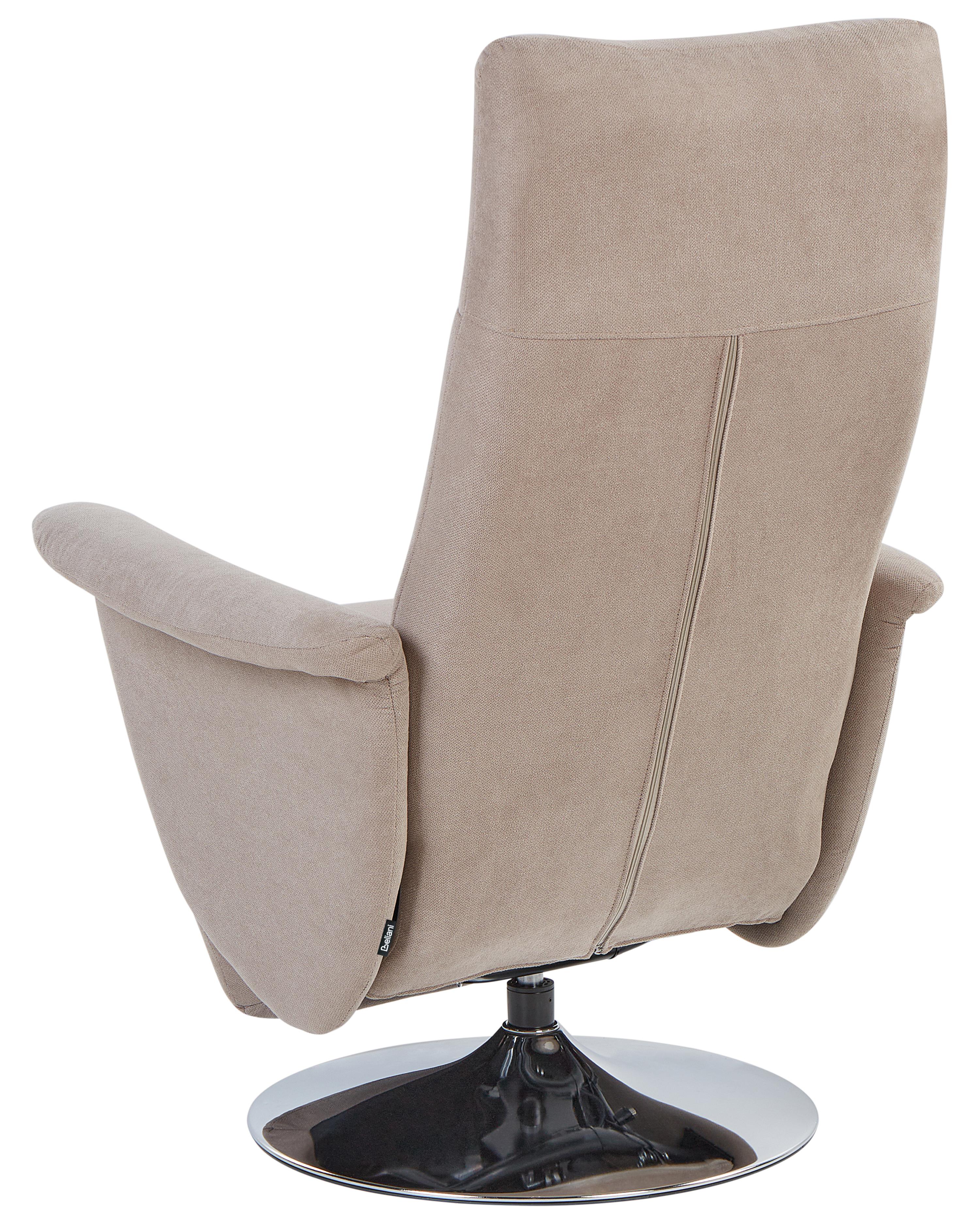 Relaxfauteuil PRIME inclusief voetensteun Stof Taupe