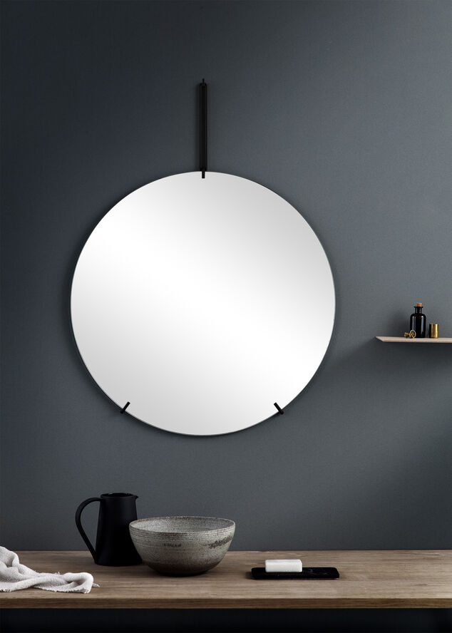 Moebe Wall Mirror spejl 70 cm. Sort