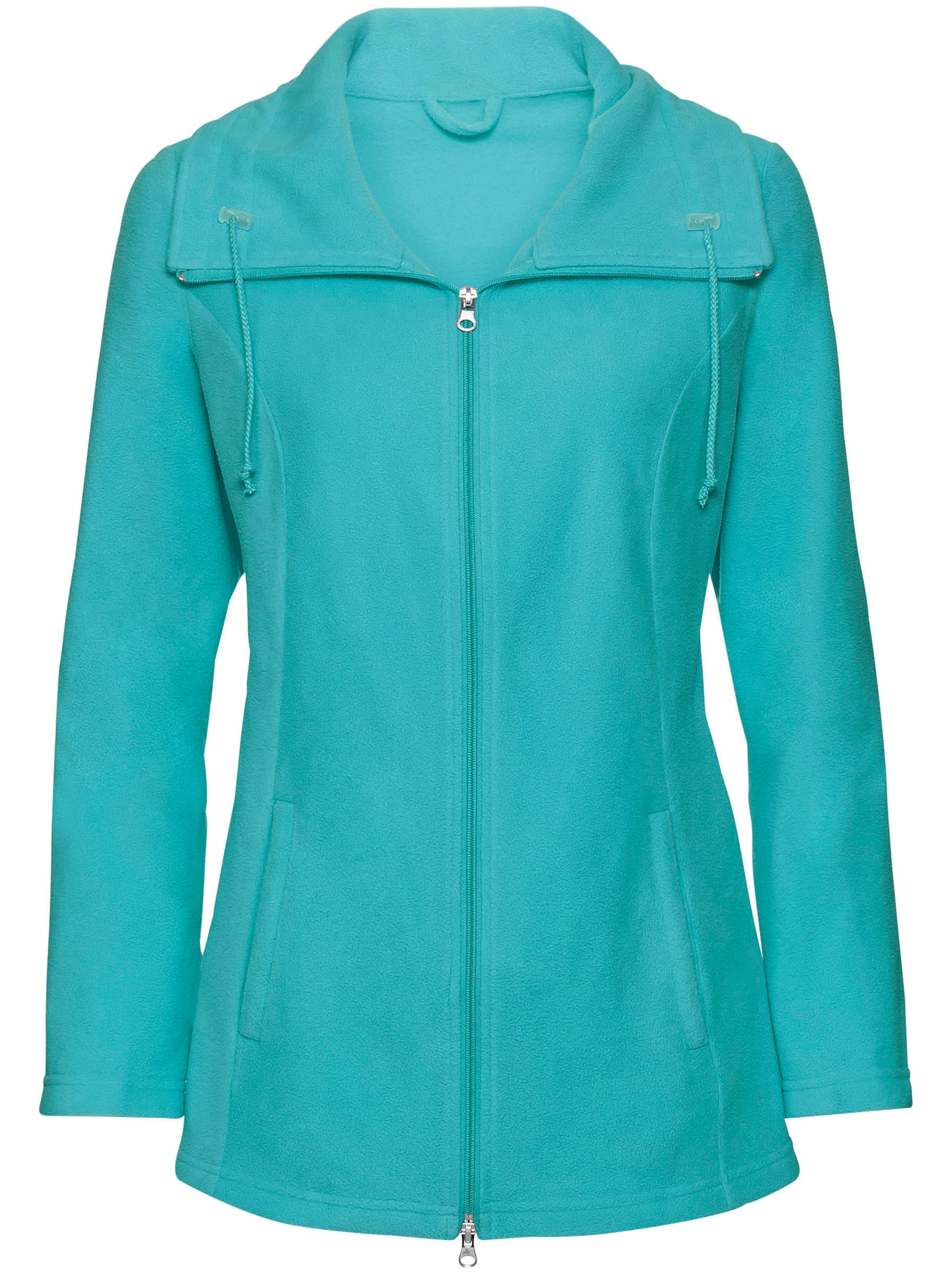 Fleecejacke in aqua