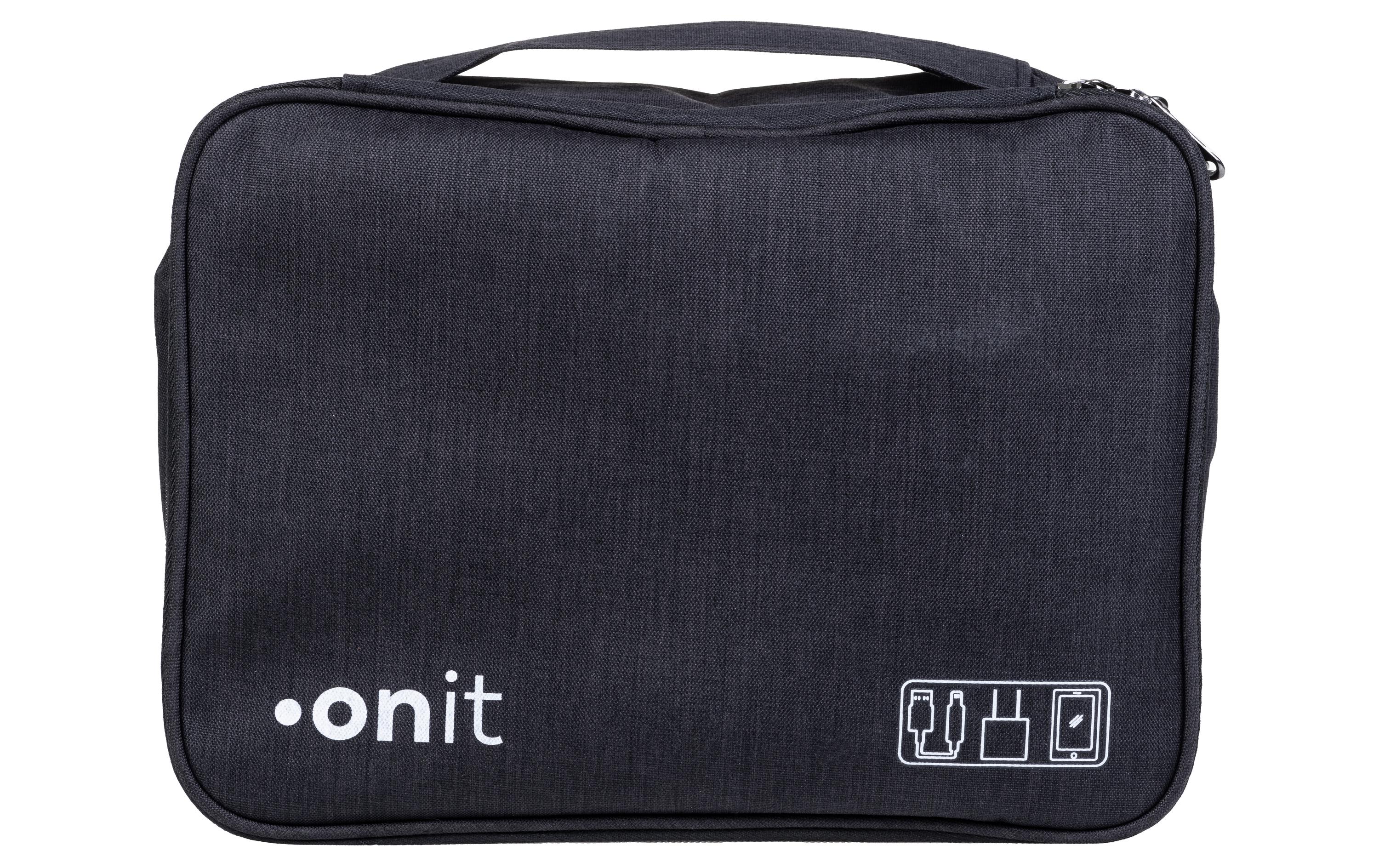 Reisetasche Tech-Zubehör Maxi, SchwarzZubehörtasche für Powerbank, Ladegerät, USB-Stick, Kabel und mehr