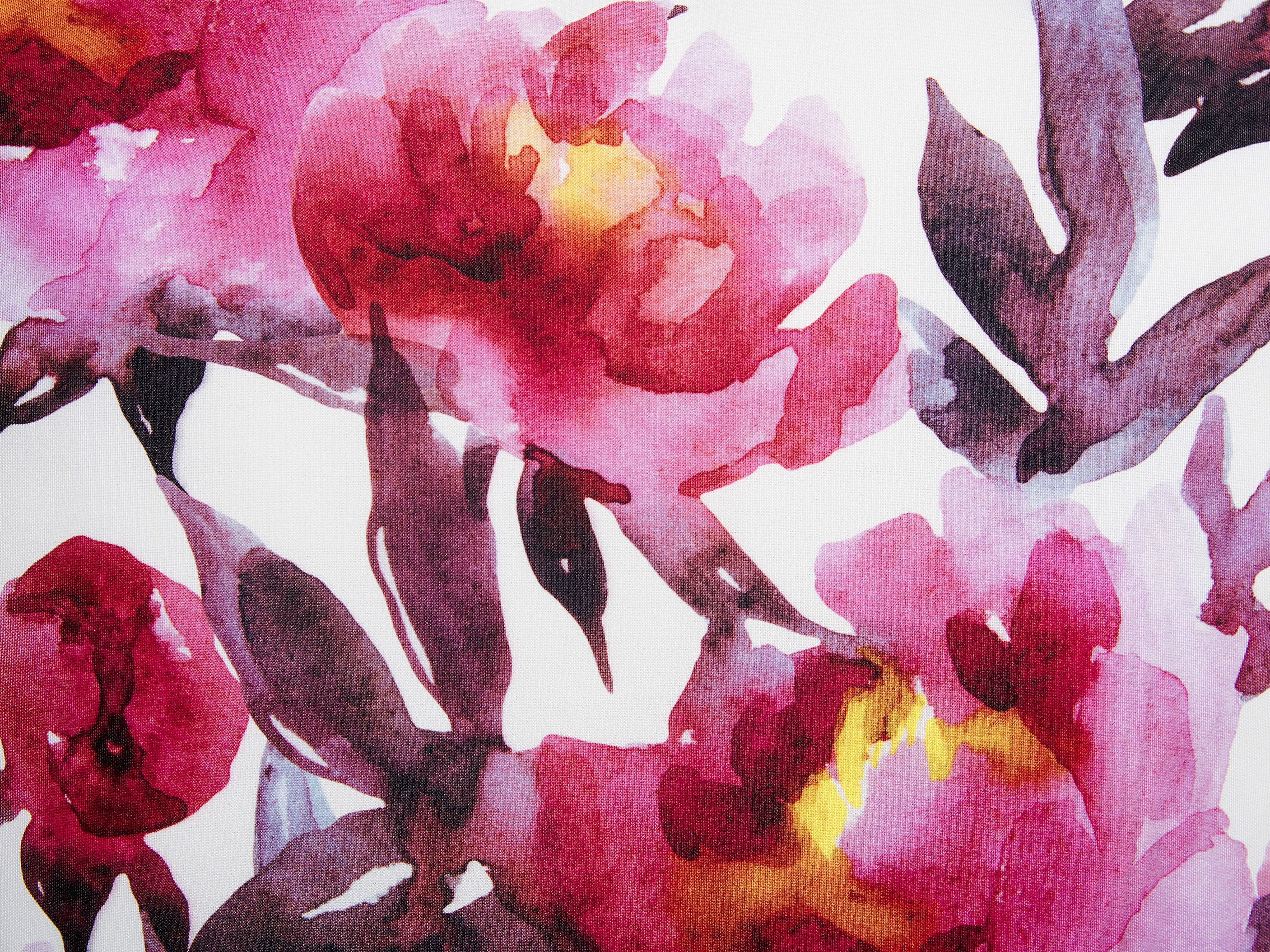 Set van 2 tuinkussens LANROSSO bloempatroon 40 x 40 cm Roze