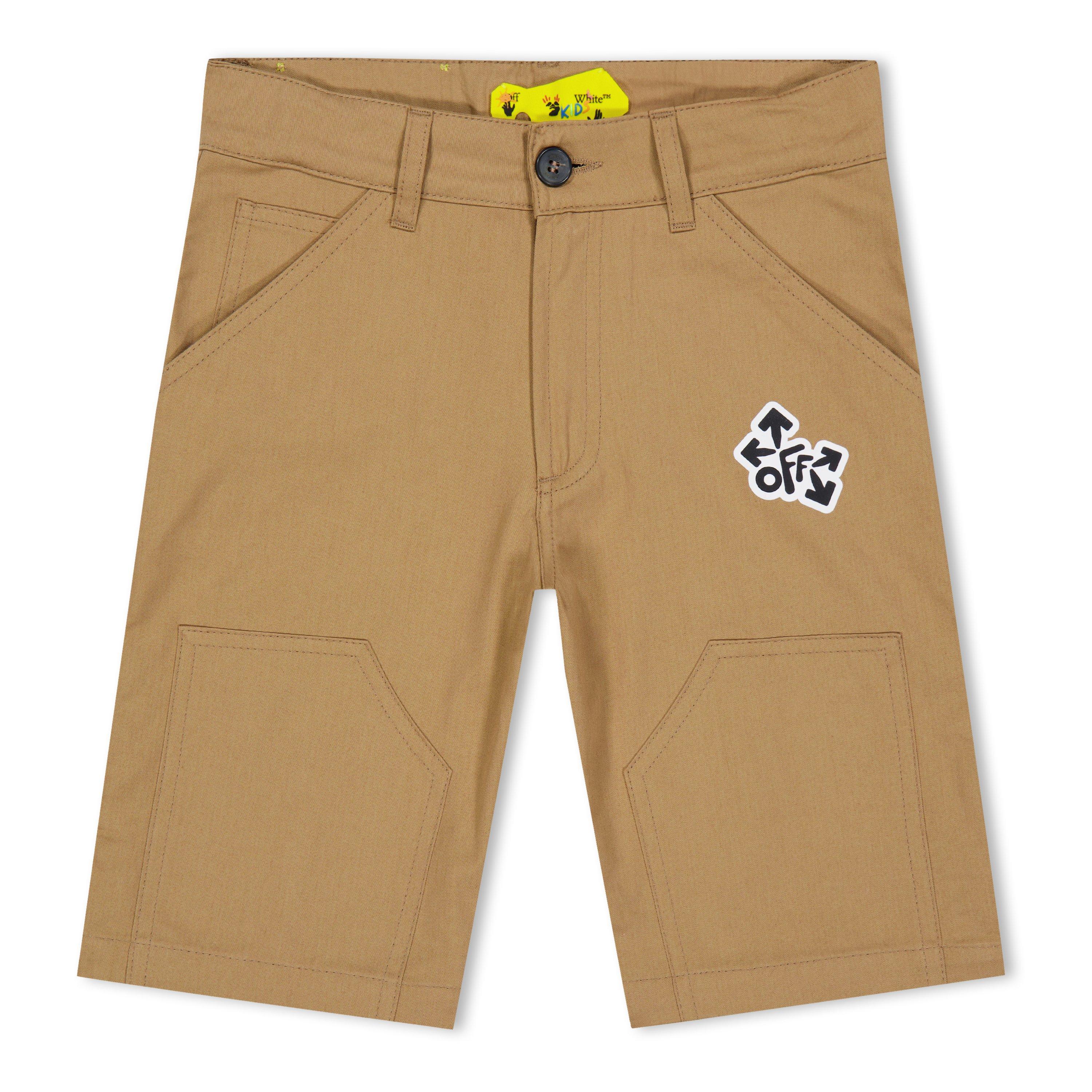 Off White Logo Shorts Juniors