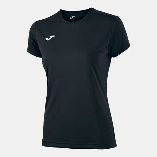 Camiseta feminina de manga curta Joma Combi, preta.