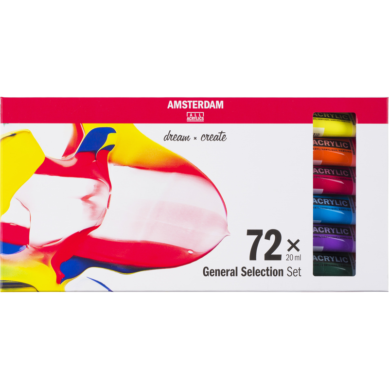 Amsterdam Acrylfarben Standard Series Set, 20 ml, assortiert, 72 Stück