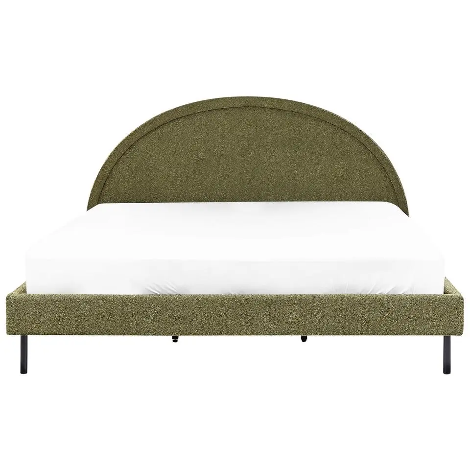 MARGUT - Bed - Groen - 180 x 200 cm - Bouclé