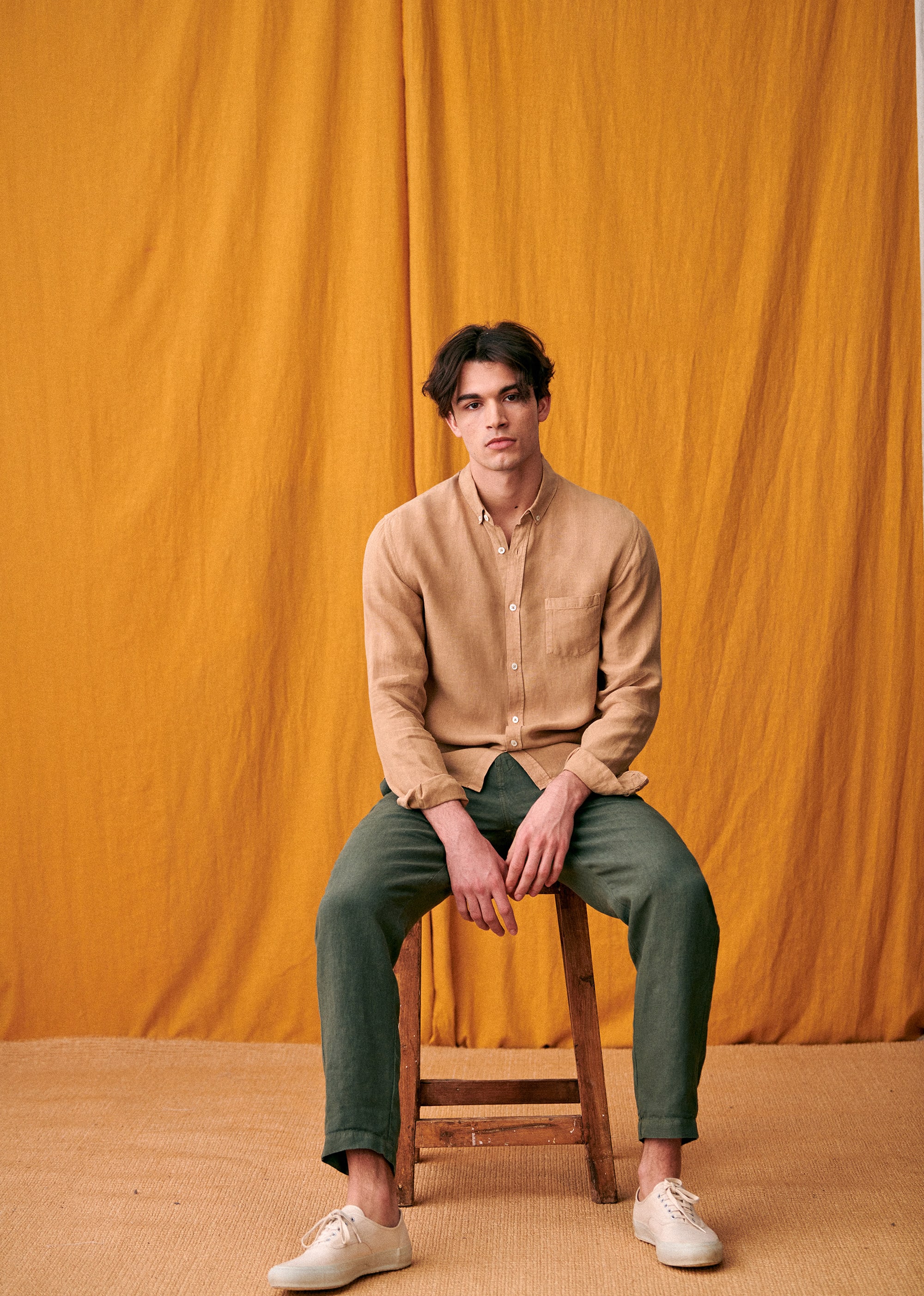 Chemise Charlie Lin - Beige foncé - LES COMPOSANTES/DÉCOUVRIR 5906628