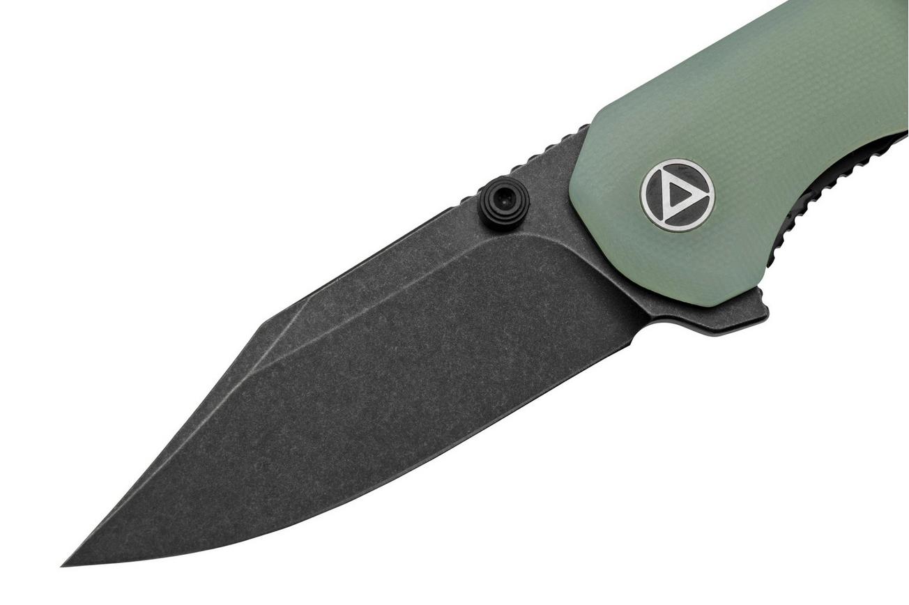 QSP Knife Kestrel QS145-B2 Blackwashed Jade G10, zakmes