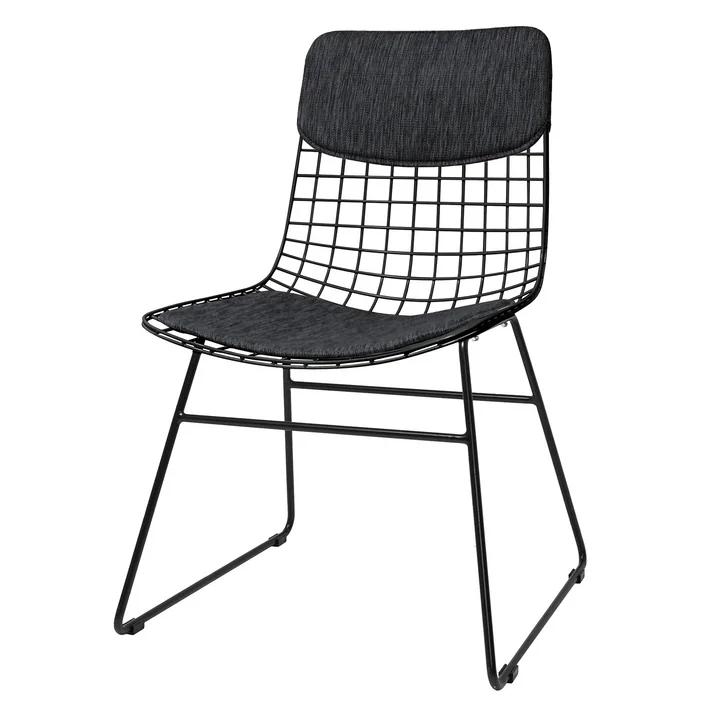 HKliving - Polster für Wire Chair, schwarz
