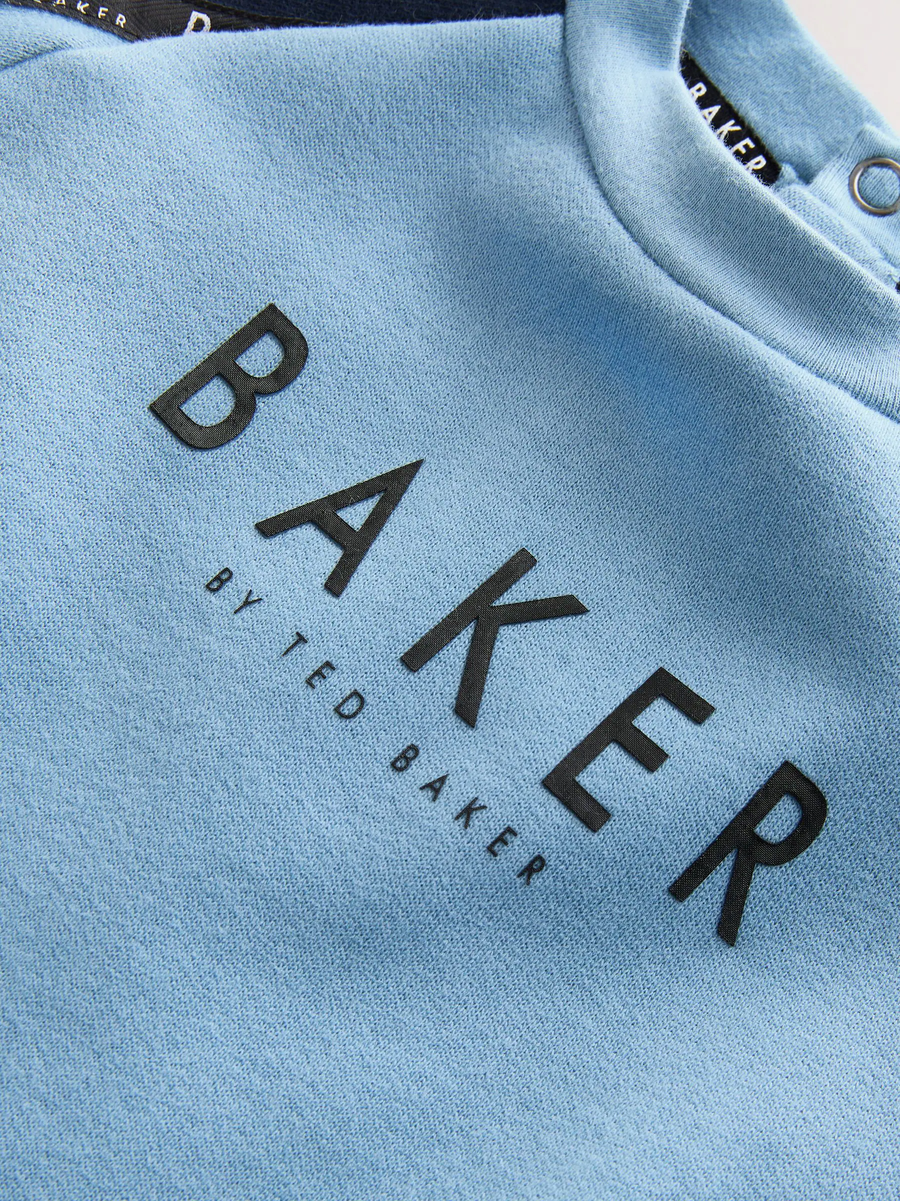 Blauw/Zwart - Baker by Ted Baker Panel Long Sleeve Romper