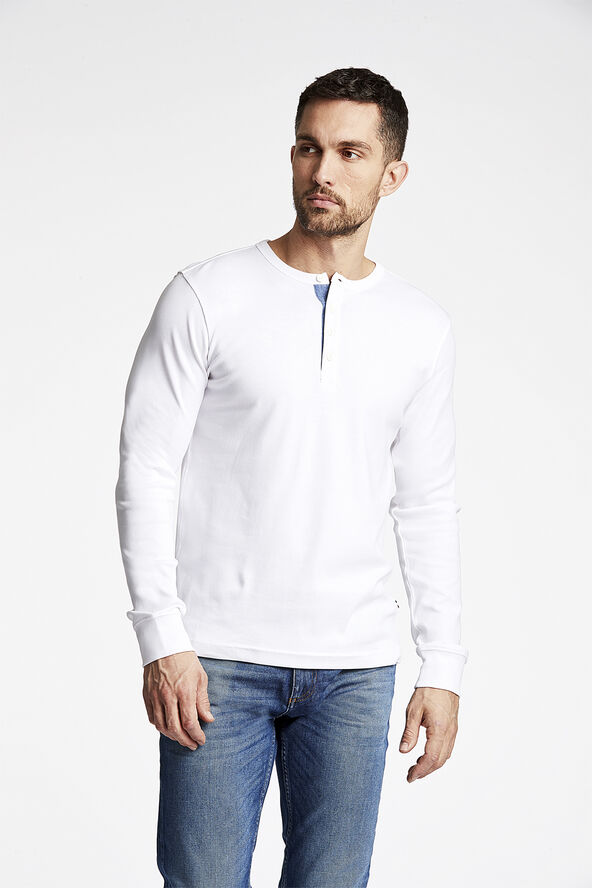 Lindbergh Solid granddad L/S Hvid
