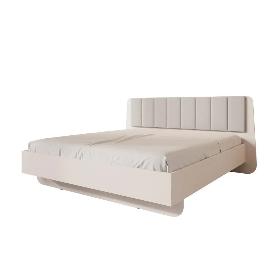 Meubella - Luzon - Tweepersoonsbed - Beige - 180x200 cm