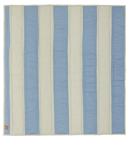 OYOY T?ppe - Striped Quilted - Blåe/Clay
