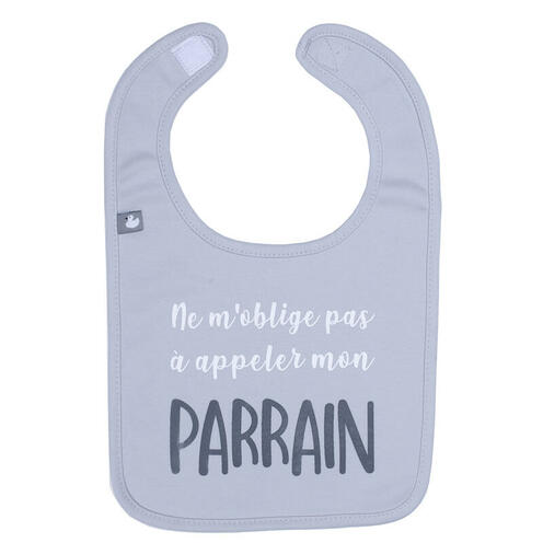 Bavoir Parrain Gris clair - BB&CO