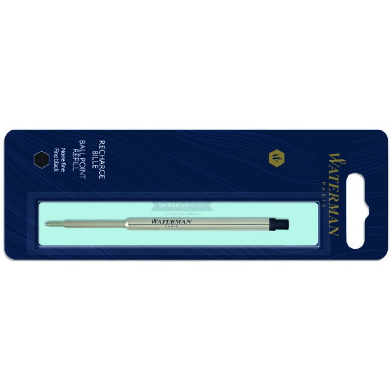 Recharge waterman stylo-bille maxima largeur fine coloris noir