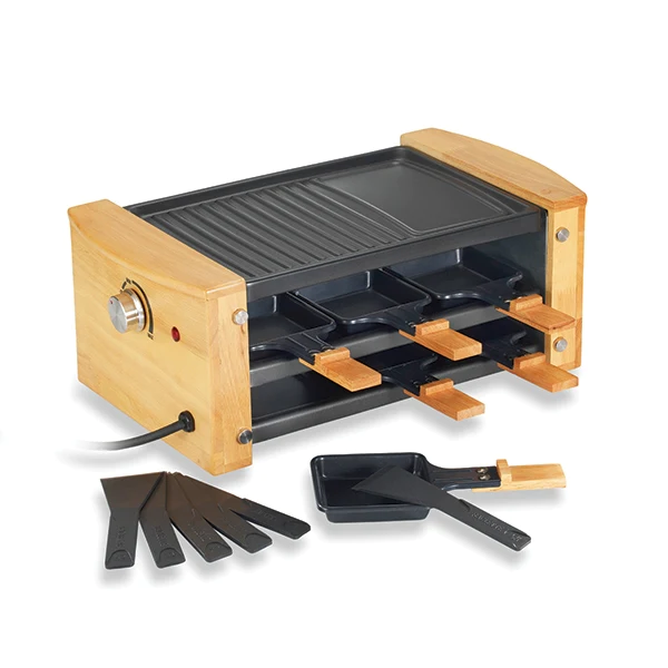 Raclette grill 6 poêlons 900 W Kitchen Chef Professional
