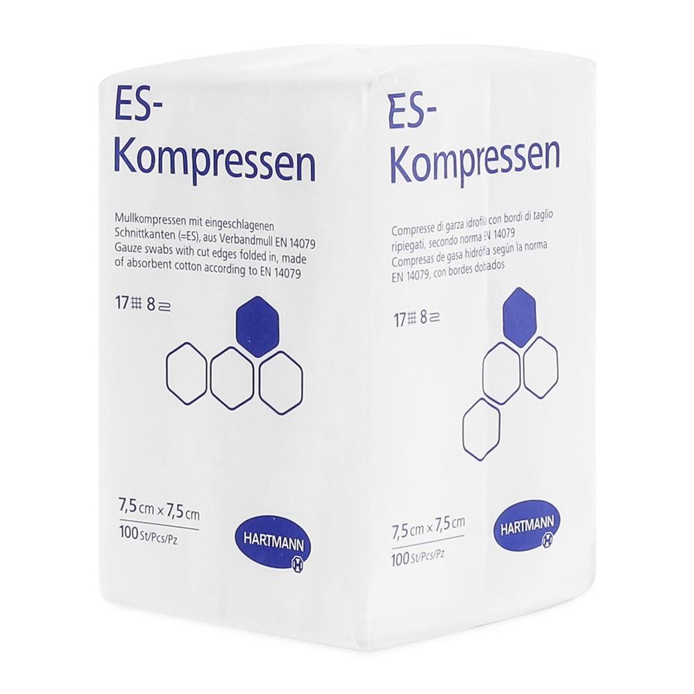 HARTMANN ES-Kompressen 8fach<br>100 Stück, 5x5cm