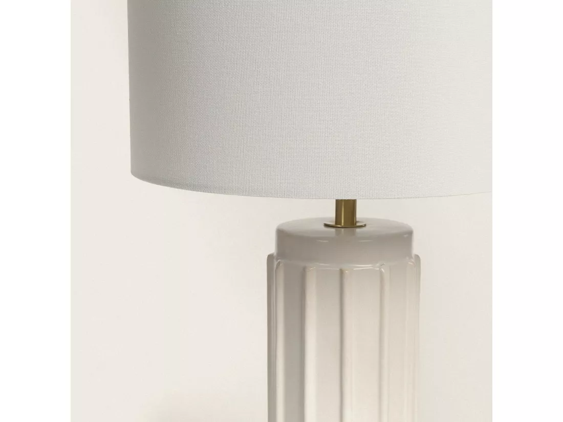 Lampe à Poser en Céramique Corbusier Blanc