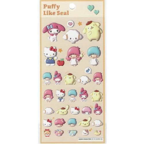 Kamio Japan - Sanrio Characters Puffy Like Seal / Sticker (Roze)