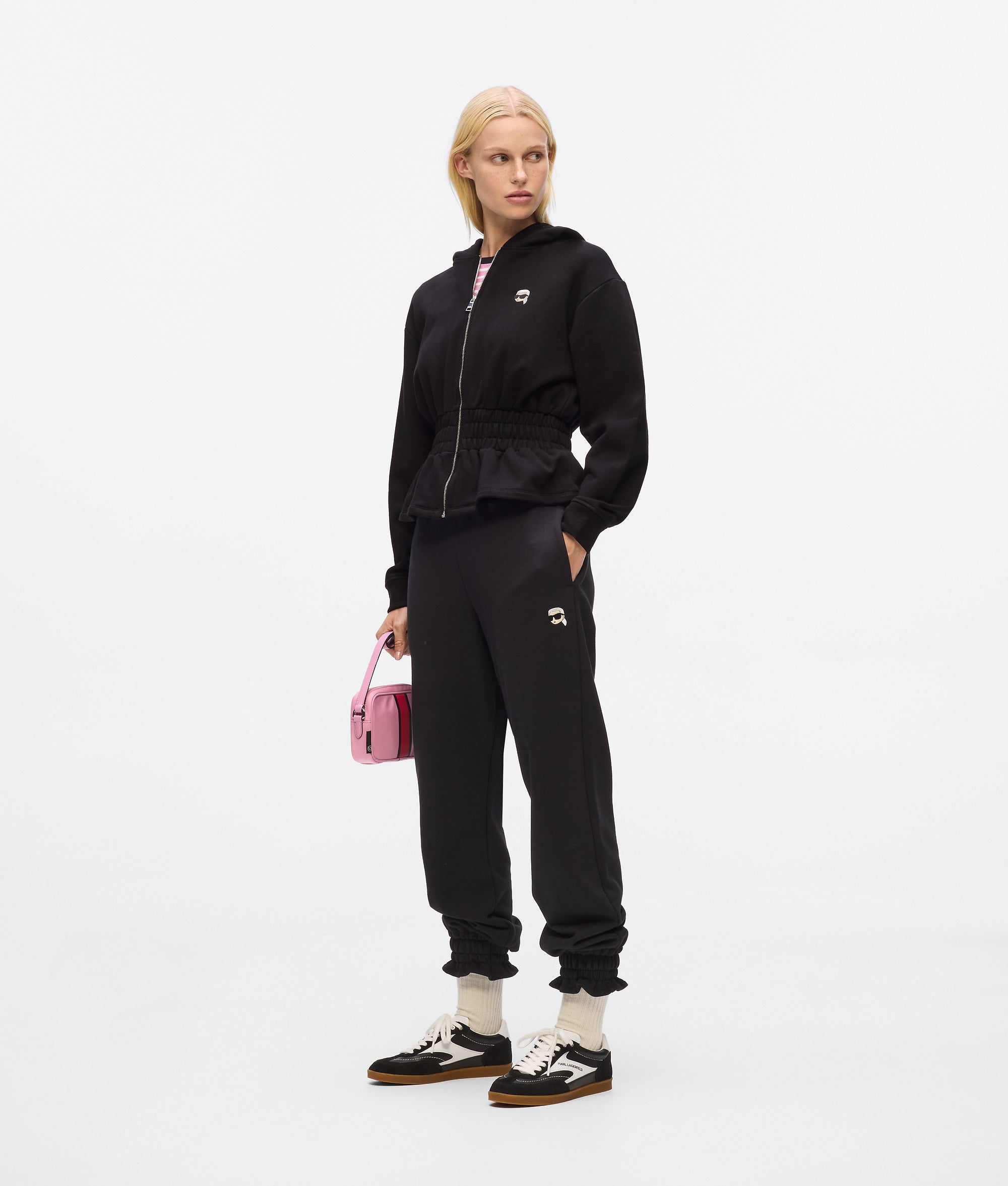 Ikon elastische joggingbroek met ceintuur