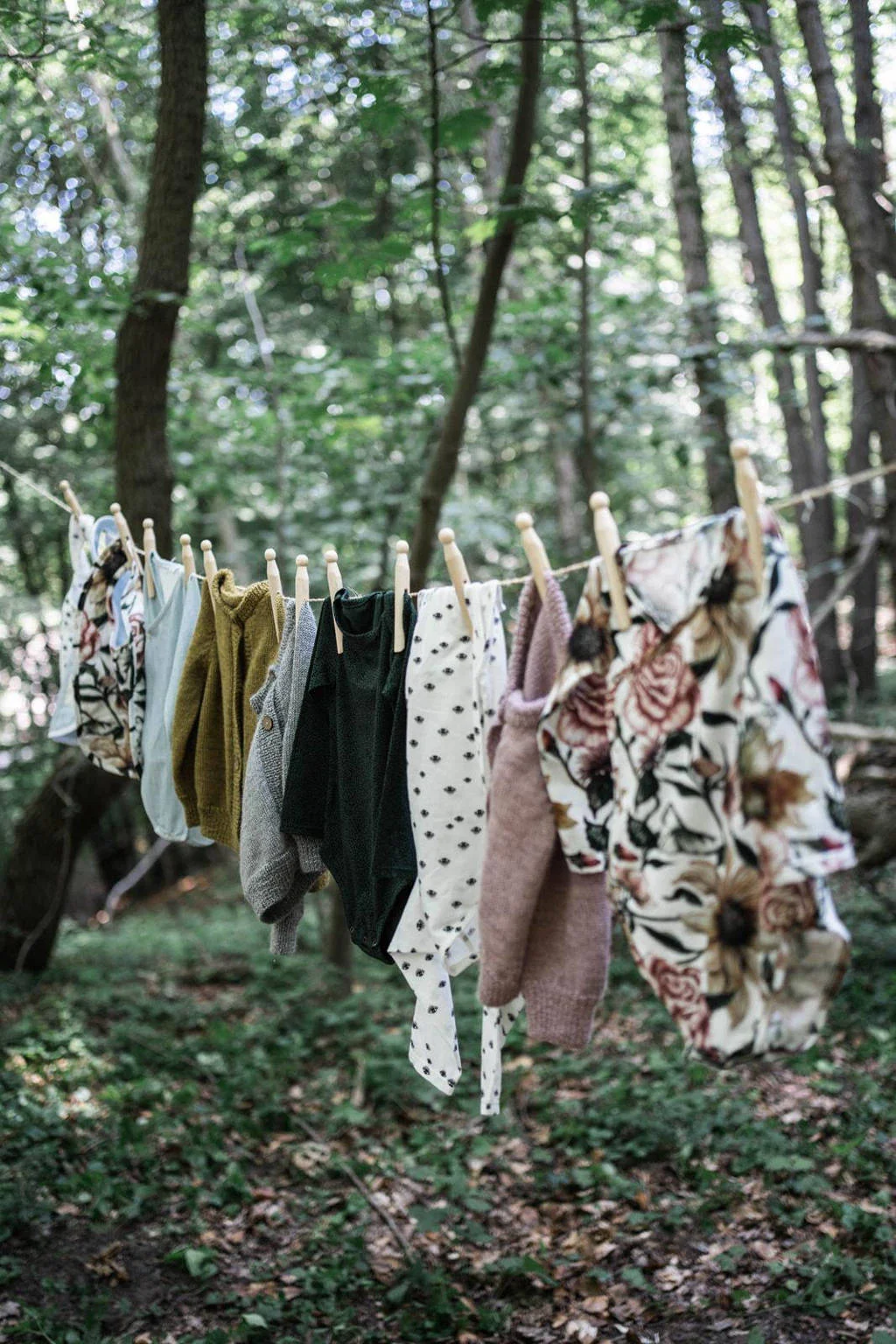 WildWood overslagromper met stip print donkergroen