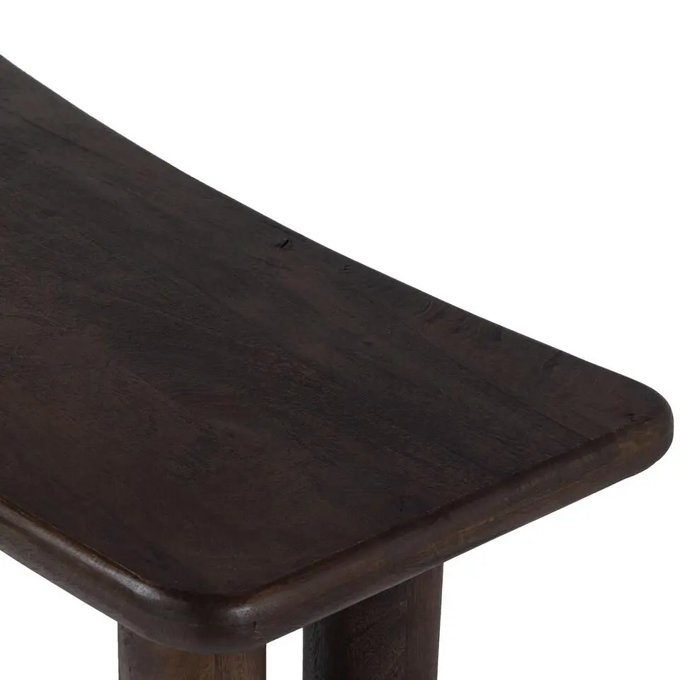 Sidetable Zwart - Mangohout - 113x44x76cm - Tafel Rumi