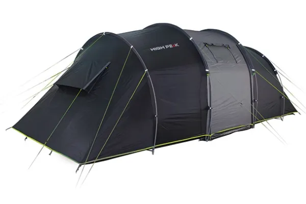 High Peak Tauris 6, Camping, Tunneltelt, 14,2 kg, Sort