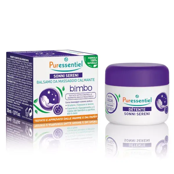 Bálsamo para Bebê Puressentiel Sono e Relaxamento com 5 Óleos Essenciais 30ml