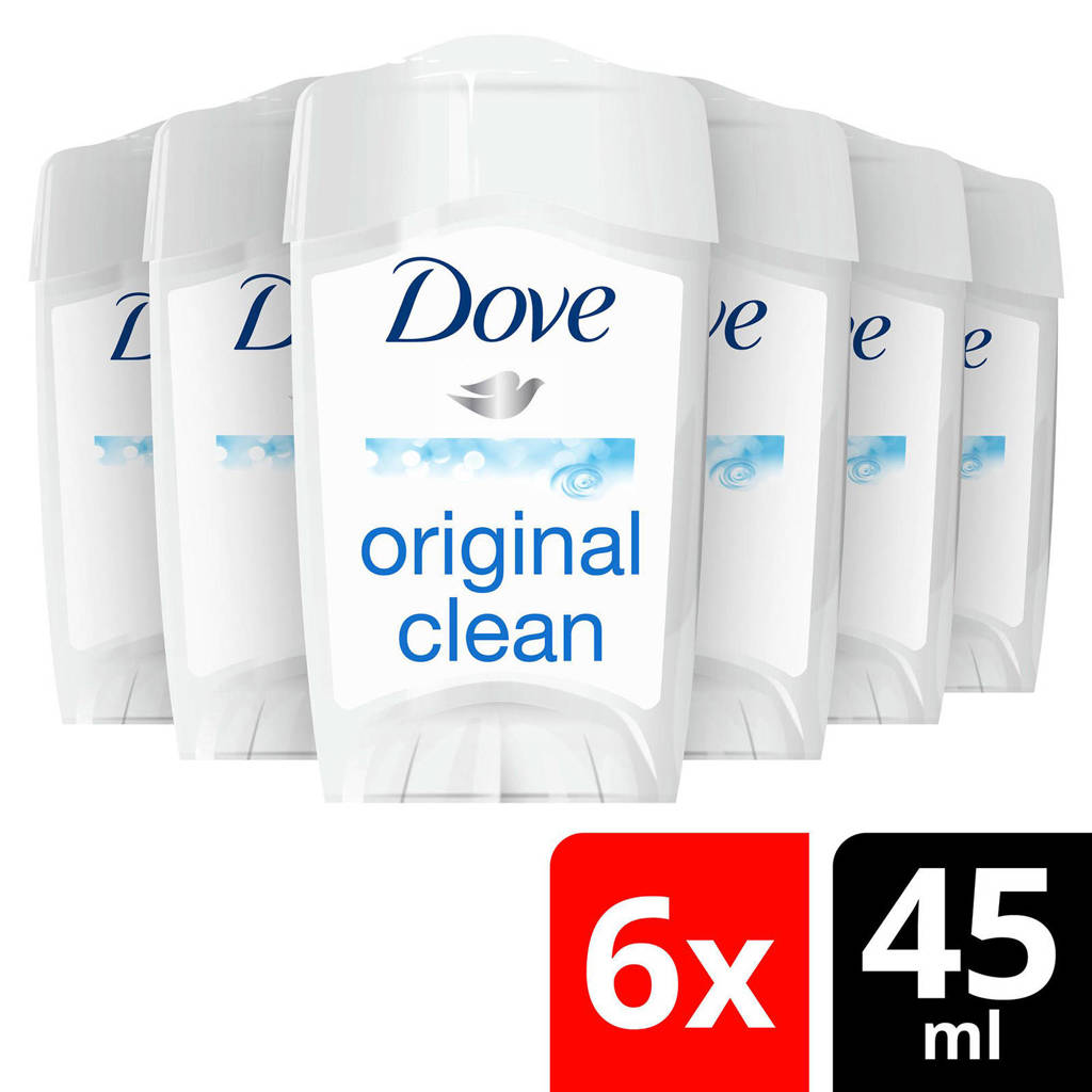 Original Clean anti-transpirant deodorant stick - 6 x 45 ml