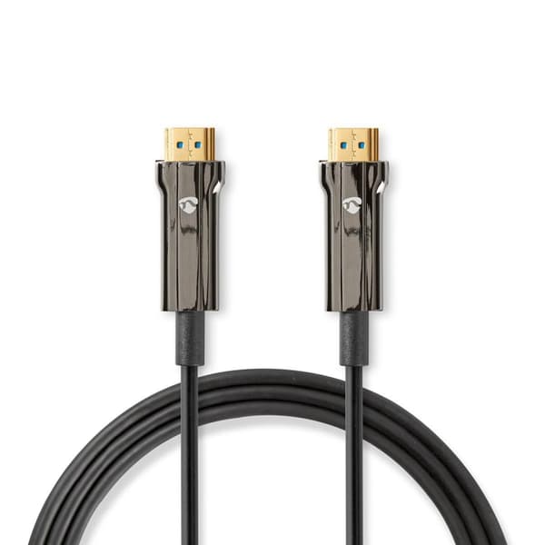 Nedis Aktiv Optical Ultra High Speed ​​HDMI-Kabel med Ethernet | HDMI ™ -kontakt | HDMI ™ -kontakt | 8K@60Hz | 48 Gbps | 15.0 m | Rund | PVC | Sort |