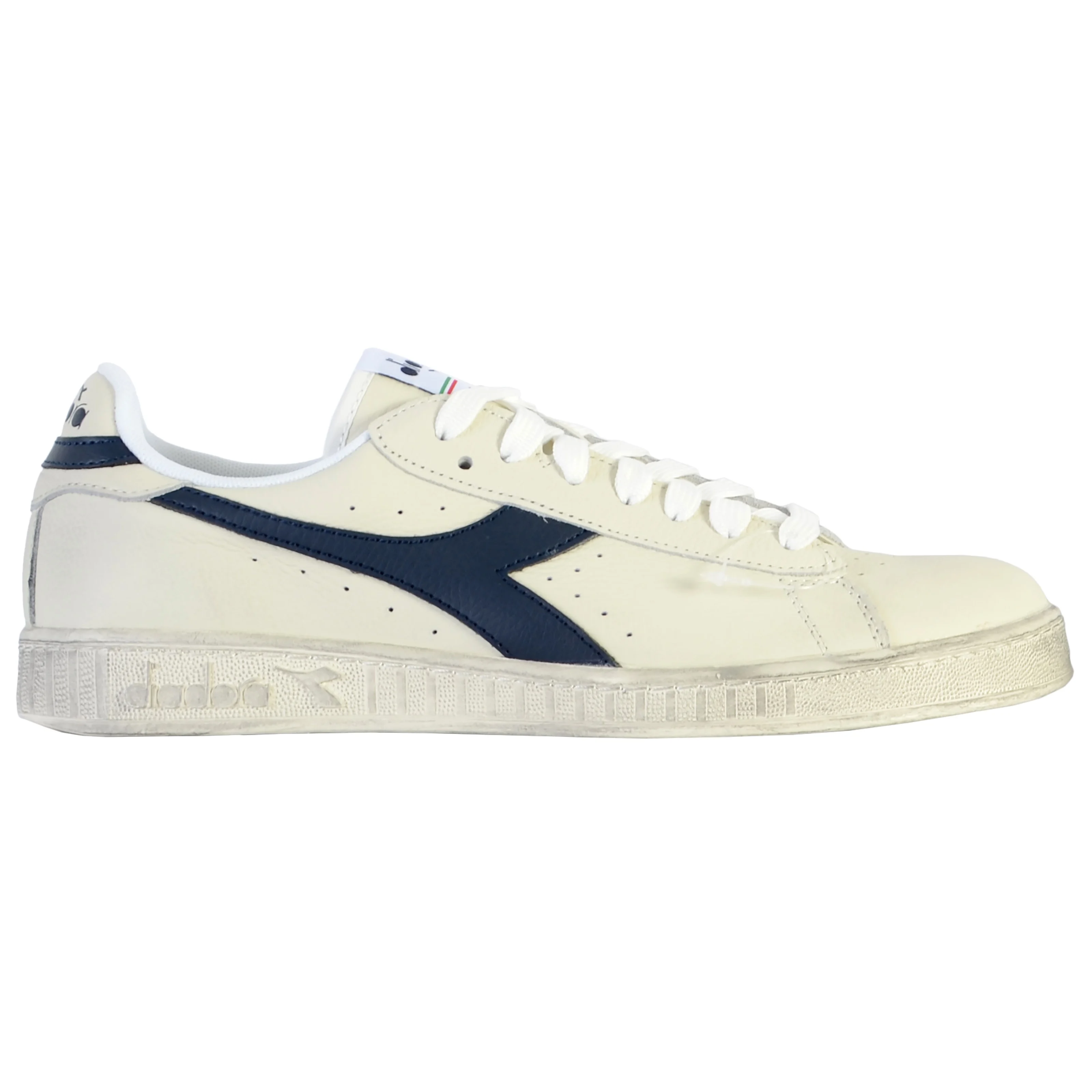 Basket cuirgame l low waxed | Blanc