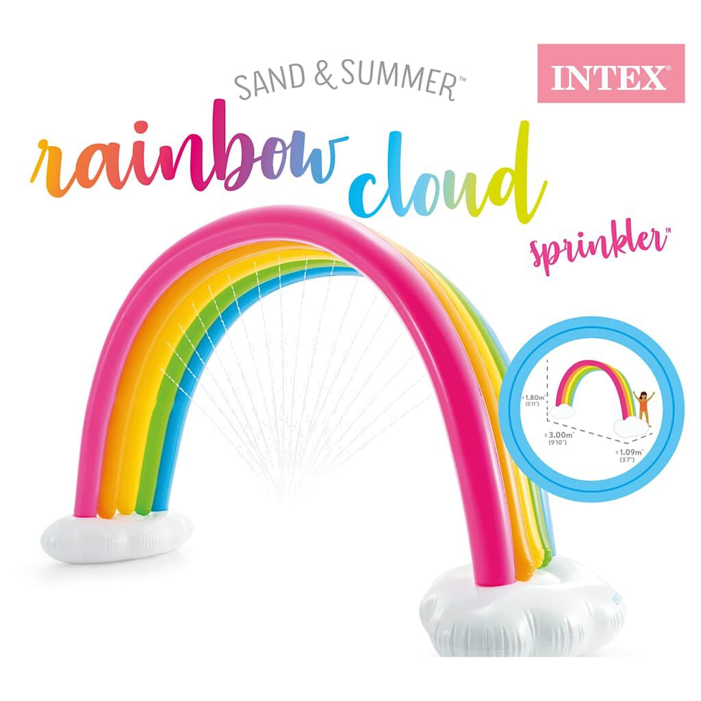 Intex Regenboog Wolksproeier, 300x109x180 cm