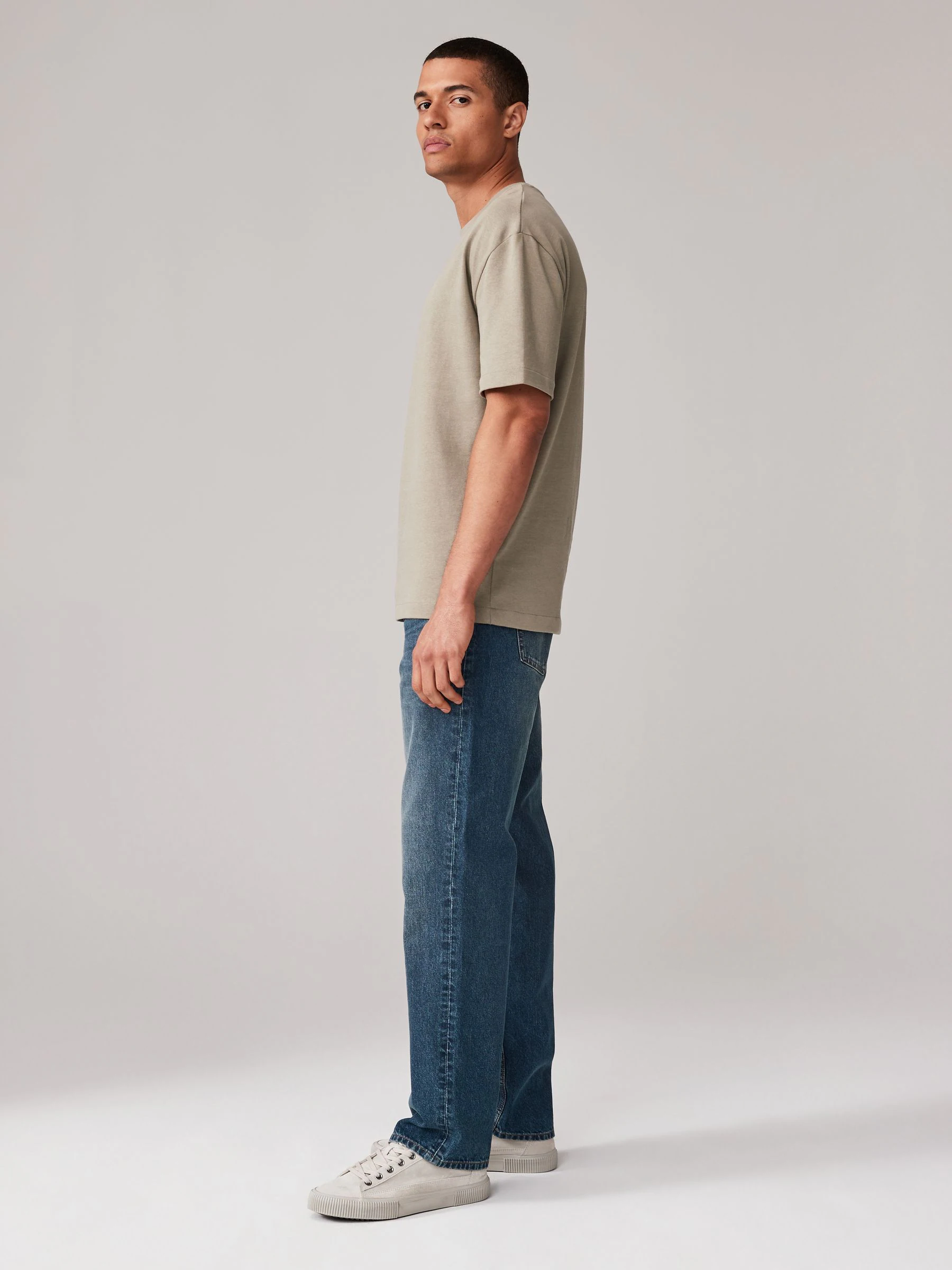 Vintage blauw - Relaxed fit - 100% katoenen authentic jeans