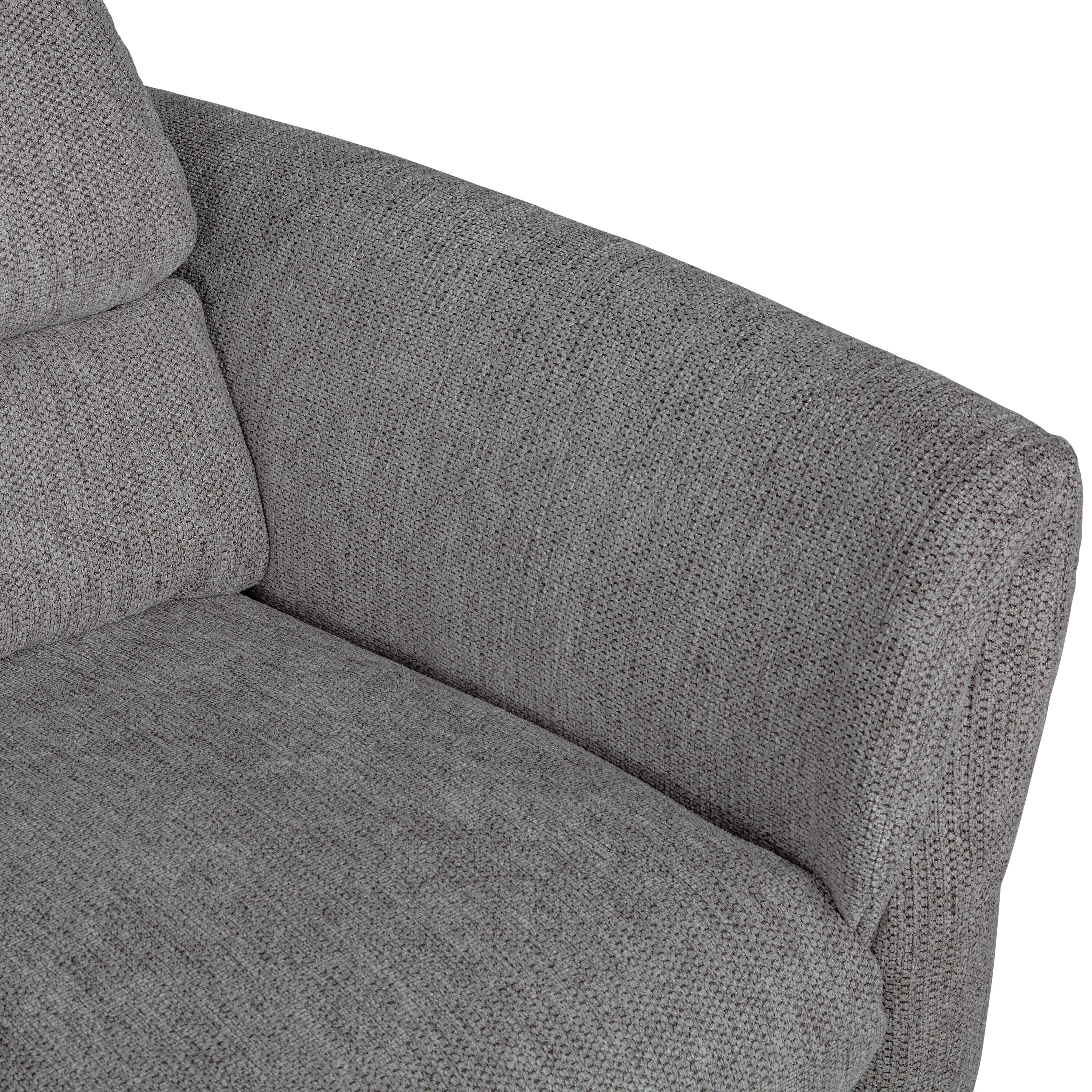SEBO Ecksofa - Mittelgrau / B: 284.0 cm x T: 161.0 cm x H: 84.0 cm
