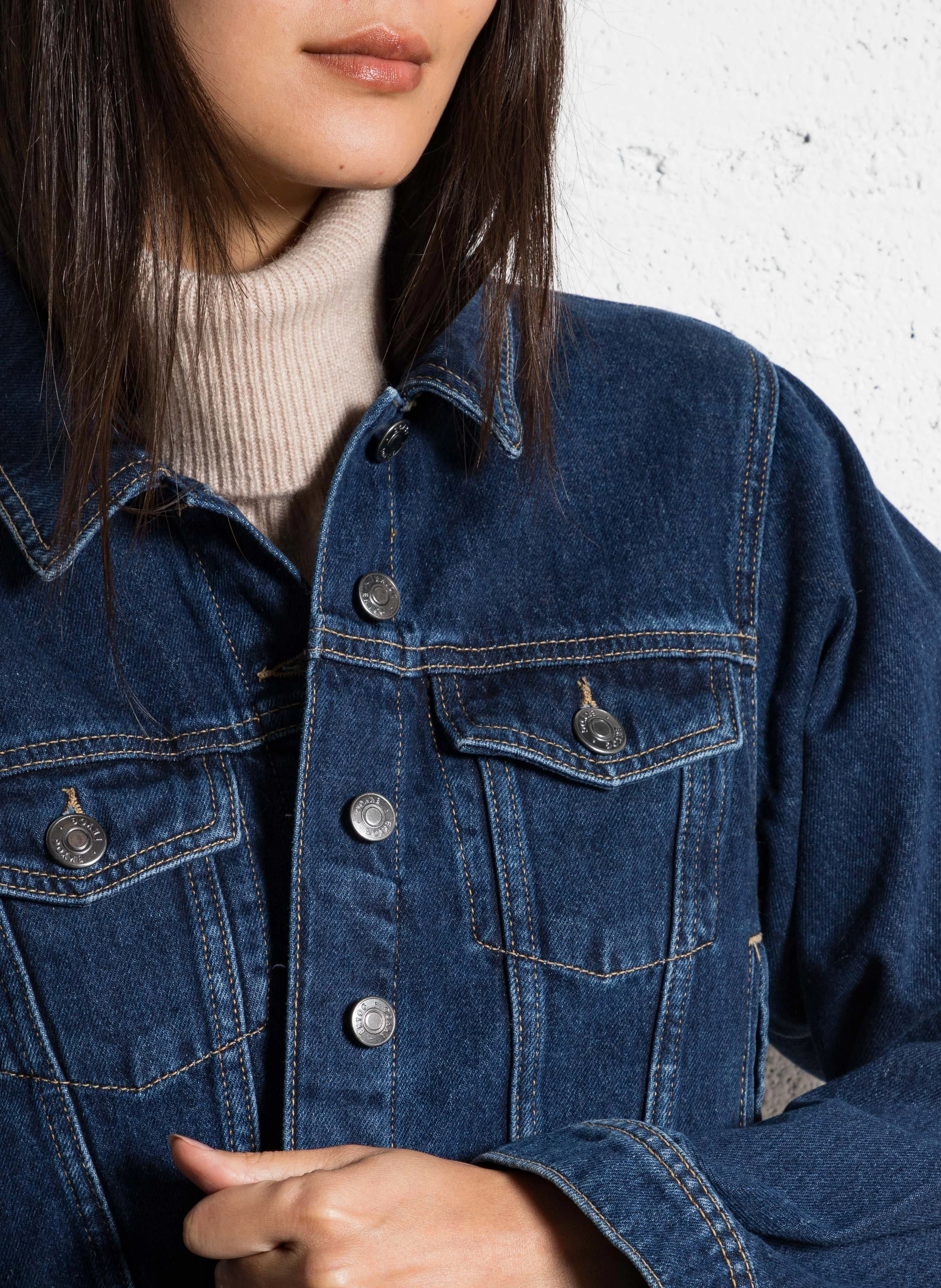 JANICE - Veste denim en coton | Bleu