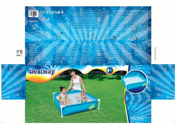 Bestway minirammebasseng 122x122x30,5 cm (56217)